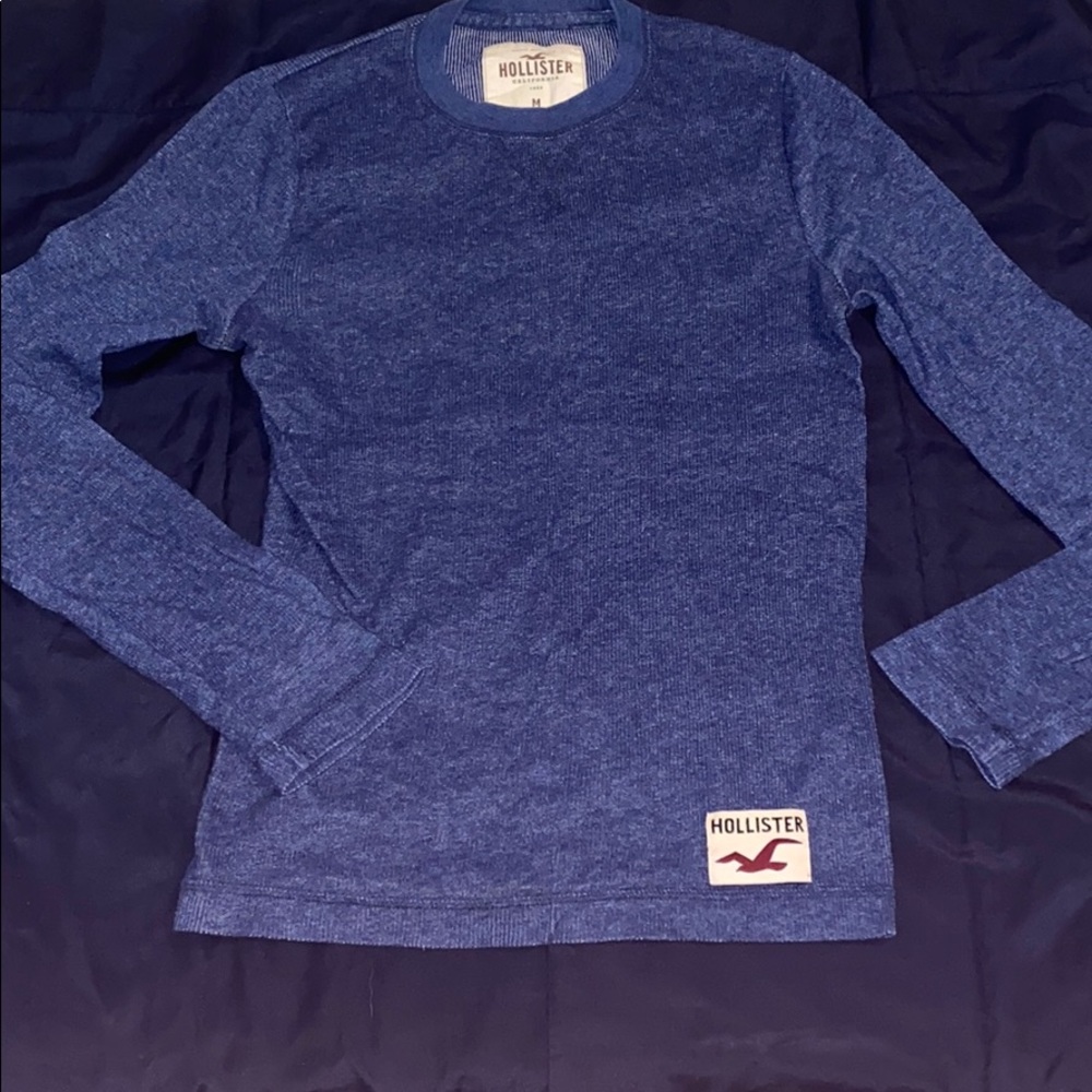 Men’s Blue Hollister Long Sleeve Shirt